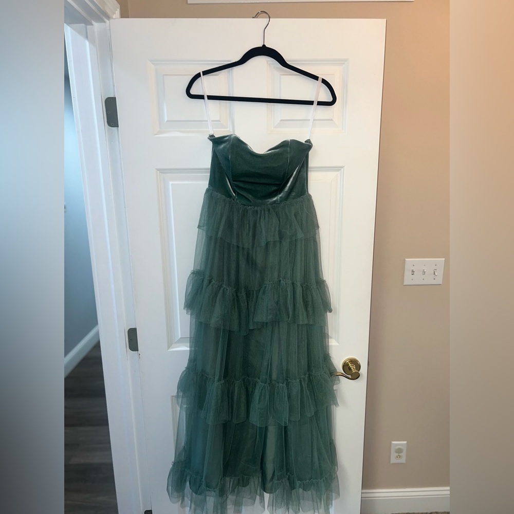 Revelry Rosemary Frankie Convertible Velvet + Tulle Dress